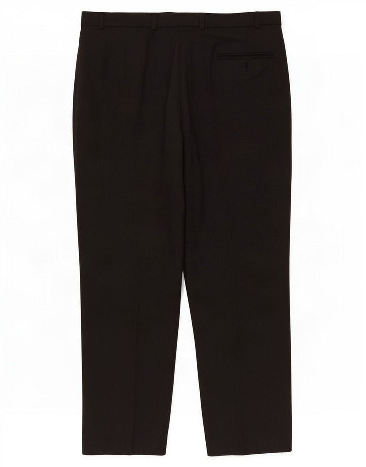 Marks & Spencer Pantalon de Costume Droit Homme W40 L31 Gris Laine