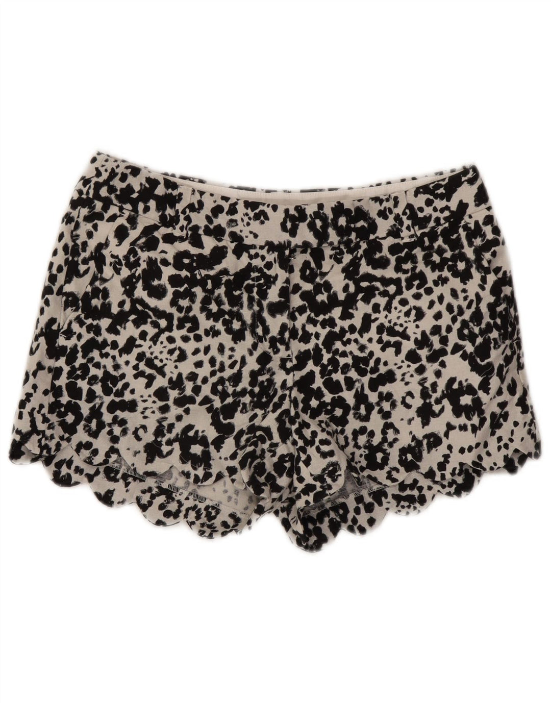 J. Crew Womens Hot Pants US 4 Small W27 Blanc Animal Print Lin