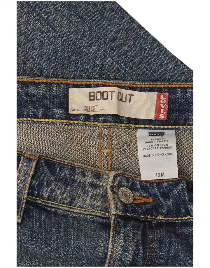 Levi's Jean bootcut 515 pour femme US 12 Large W32 L30 Bleu Coton