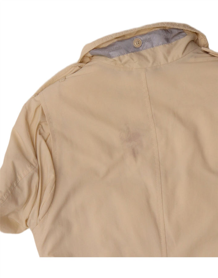 Blauer Veste militaire surdimensionnée pour femme UK 10 Small Beige