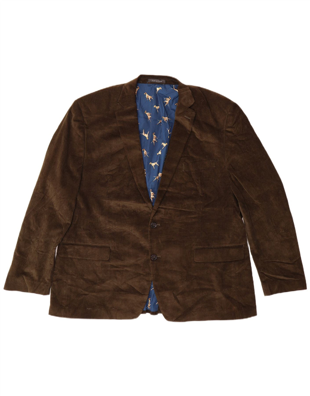 RALPH LAUREN Veste blazer à 2 boutons coupe régulière pour homme UK 48 4XL Kaki