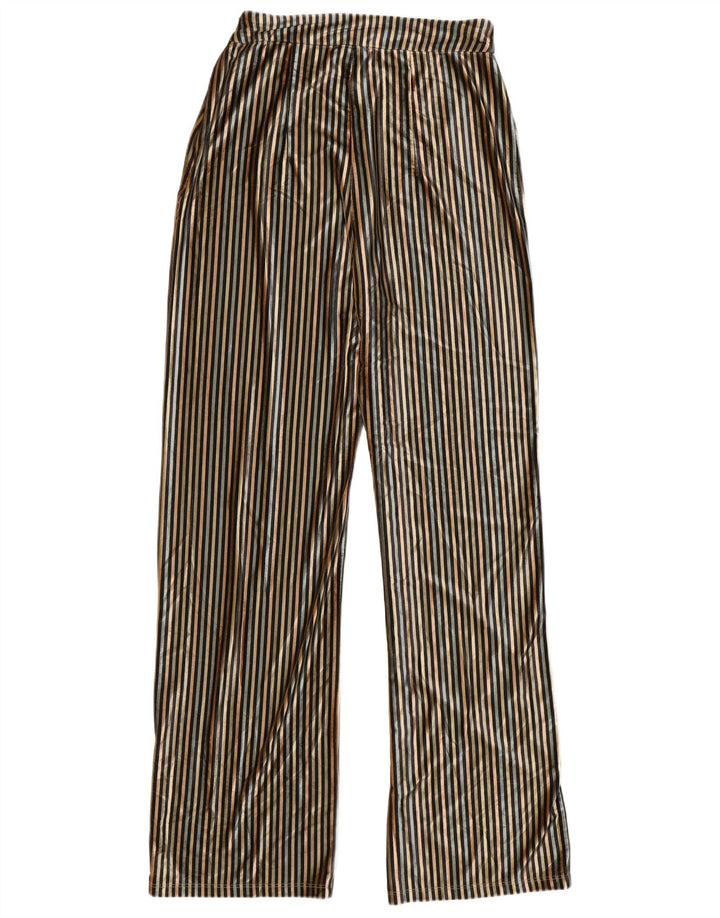 Zara Pantalon Taille Haute Femme Moyen W28 L32 Rayé Multicolore