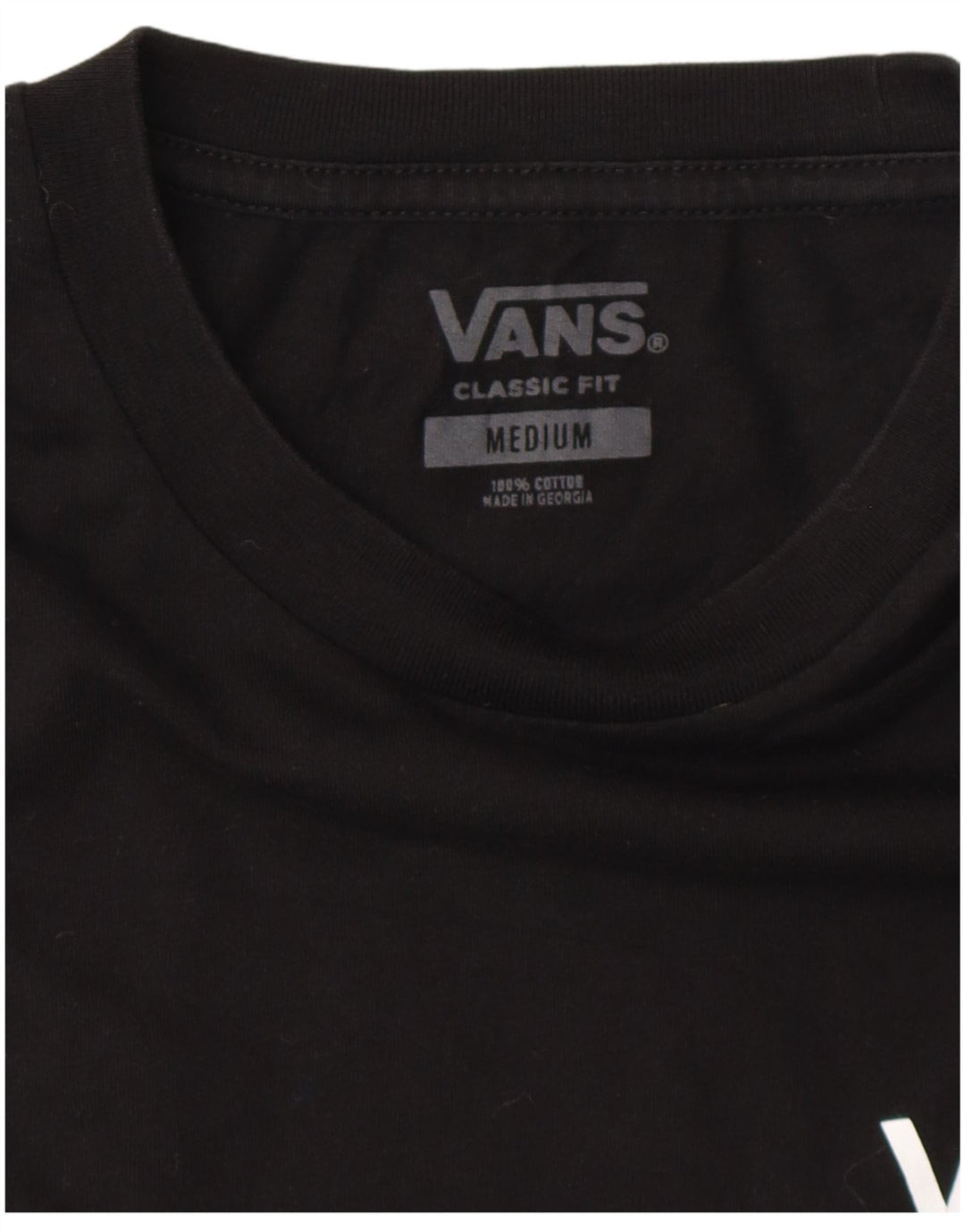 VANS T-shirt graphique coupe classique pour homme en coton noir moyen