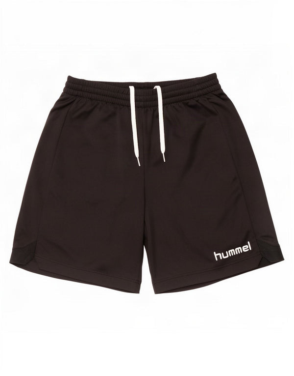 Hummel Short de Sport Graphique Homme Noir Moyen Polyester