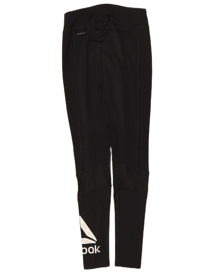Reebok Legging Graphique Femme UK 4 XS Noir