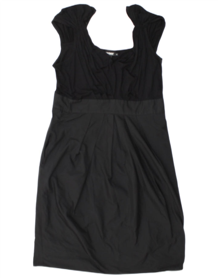 Dkny Robe droite pour femme US 14 XL Noir Colorblock Viscose