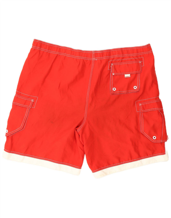 MOSSIMO Short de Bain Homme XL Rouge Colorblock Polyester