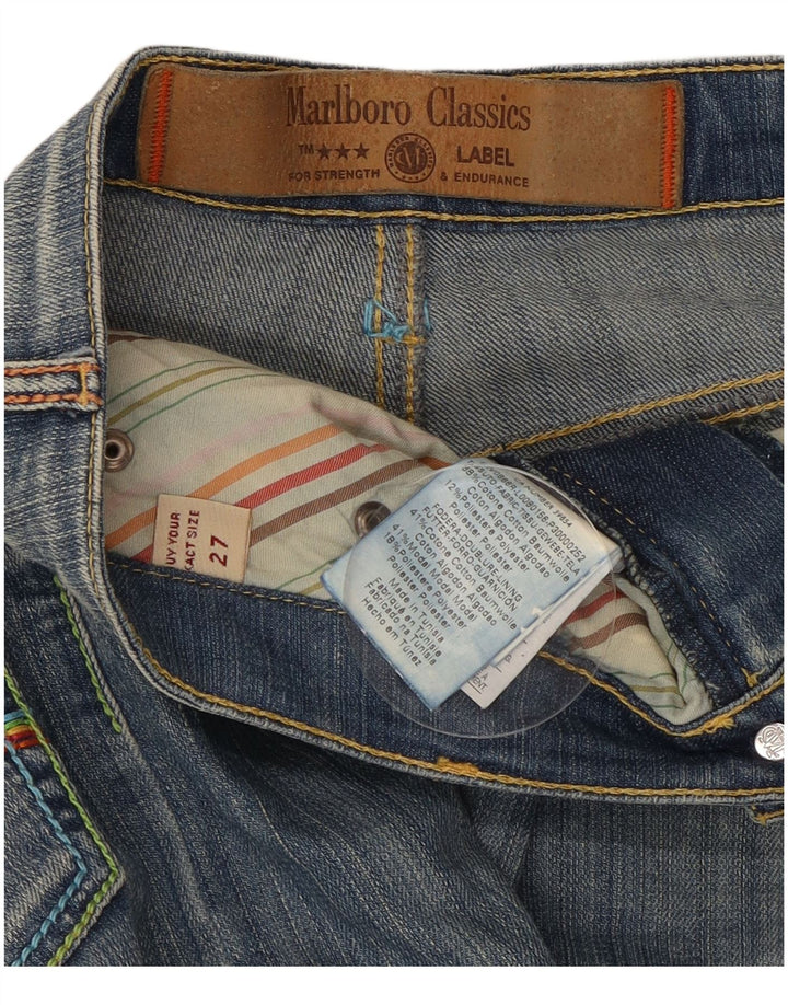 Marlboro Classics Jean Capri Femme W27 L22 Bleu Coton