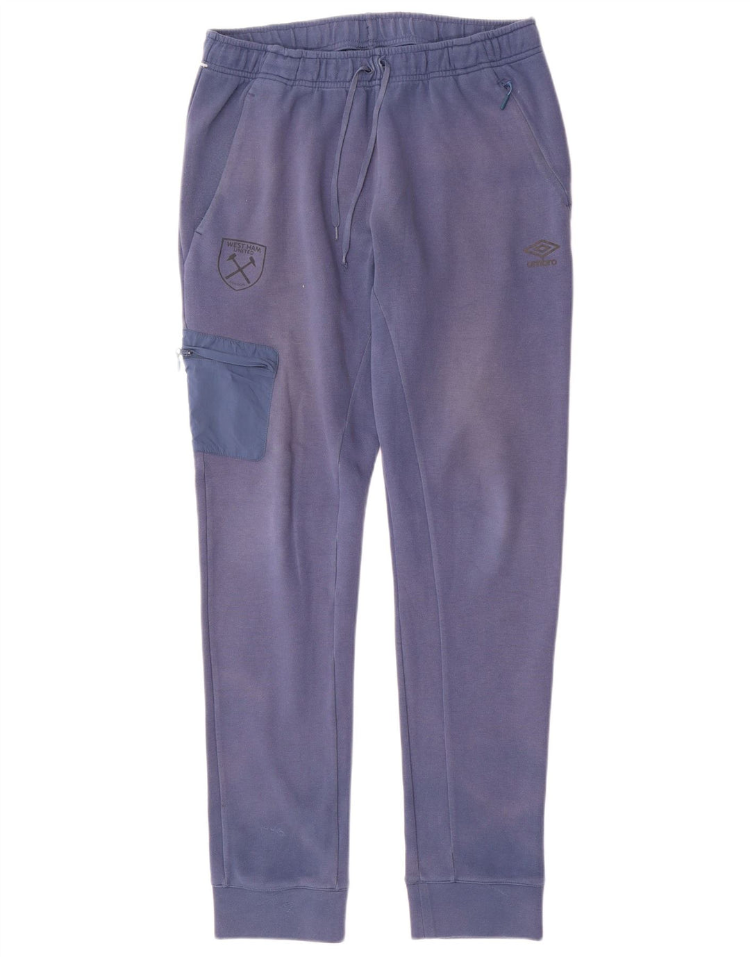 Umbro Pantalon de Survêtement Cargo Homme Joggers Large Bleu Coton