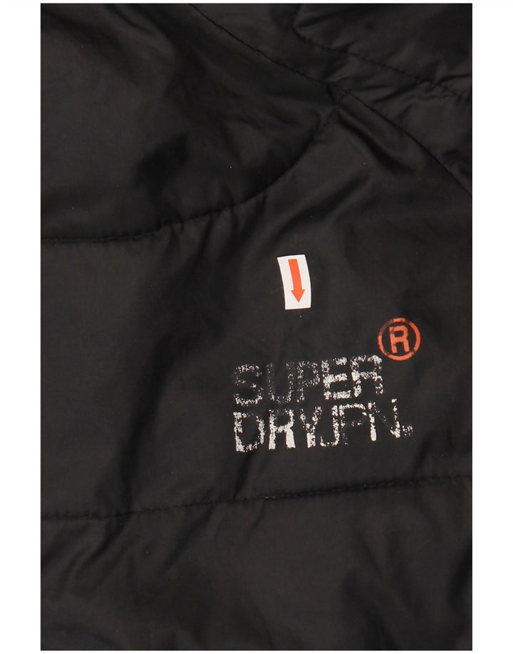 Superdry Veste Sherpa à capuche pour homme UK 38 Medium Noir