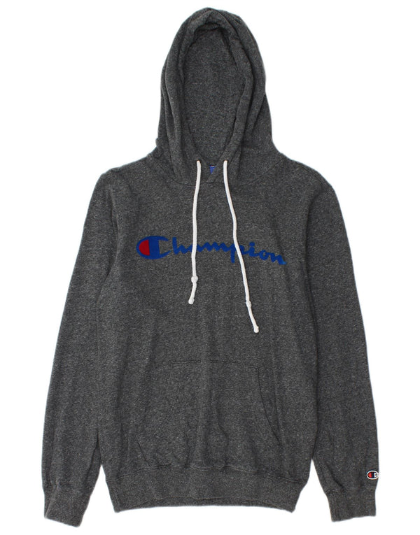 CHAMPION Pull à Capuche Graphique Homme XS Gris Moucheté Coton