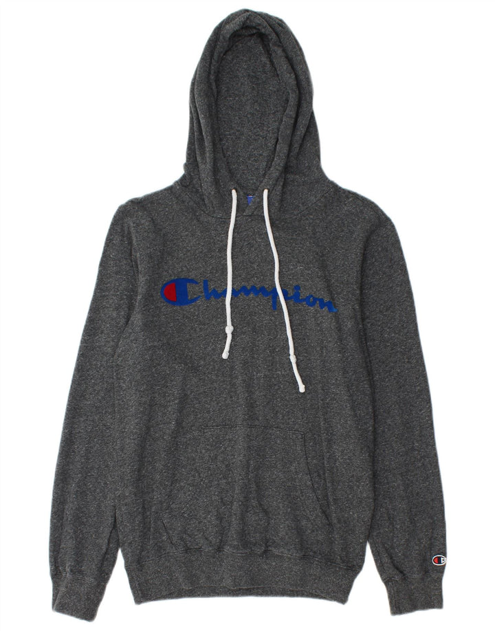 CHAMPION Pull à Capuche Graphique Homme XS Gris Moucheté Coton