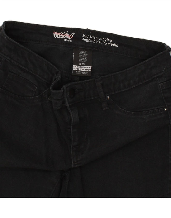MOSSIMO Womens Mid Rise Jegging Jeans US 6 Medium W28 L31 Black Cotton Vintage Mossimo and Second-Hand Mossimo from Messina Hembry 