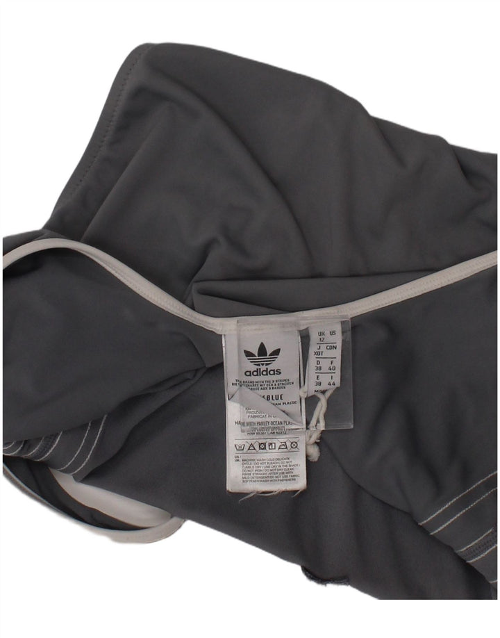Adidas Maillots de bain pour femmes UK 12 Gris moyen Polyester Sports
