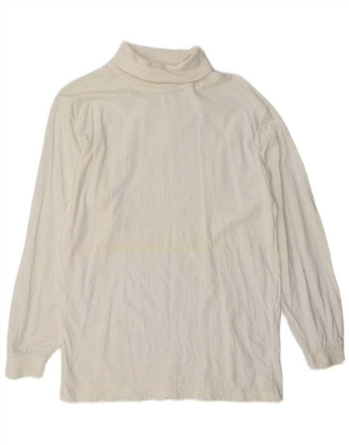 Wrangler Haut à Col Roulé à Manches Longues Homme Blanc Moyen
