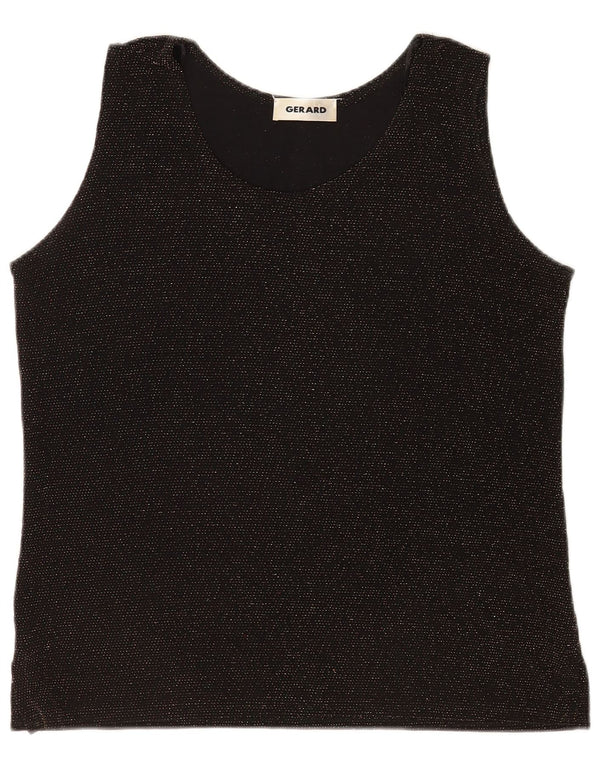 Gerard Chemisier sans manches pour femme UK 44 Medium Noir moucheté