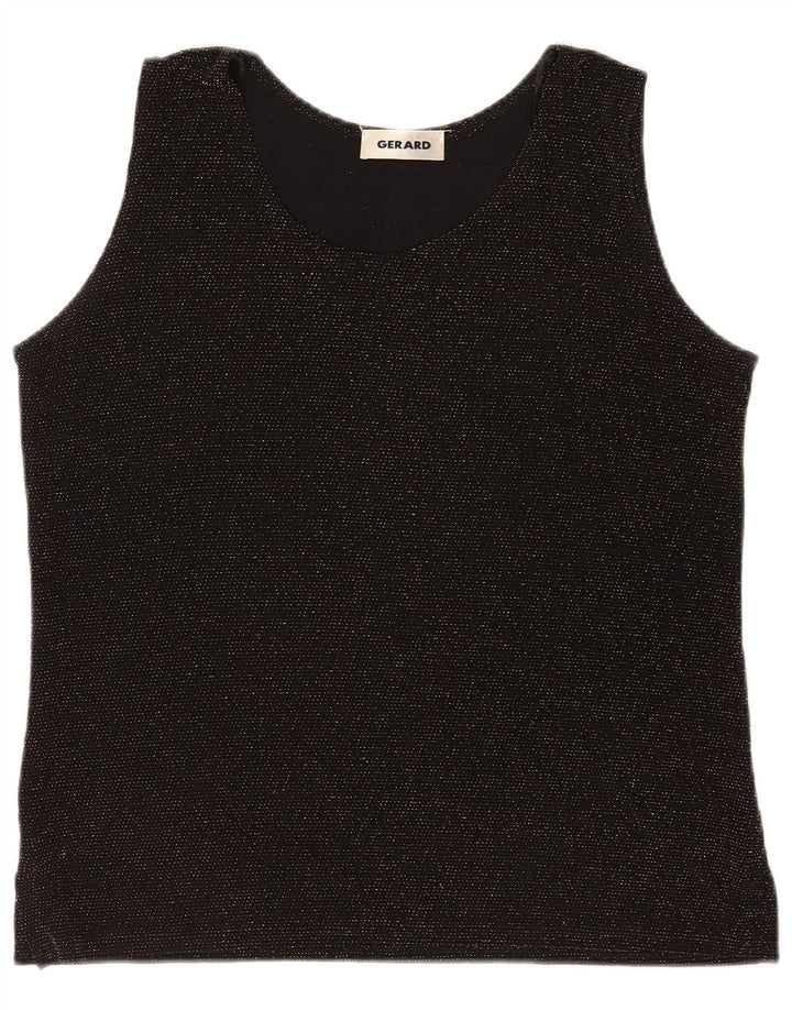 Gerard Chemisier sans manches pour femme UK 44 Medium Noir moucheté
