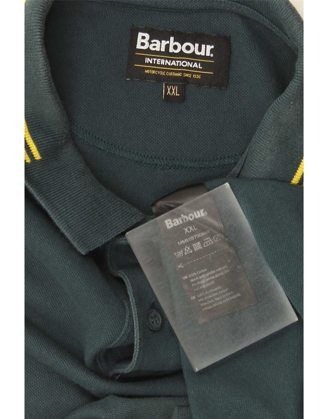 Barbour Polo Homme 2XL Coton Vert