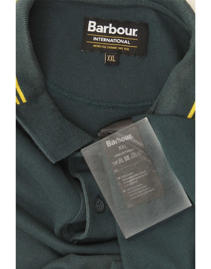 Barbour Polo Homme 2XL Coton Vert
