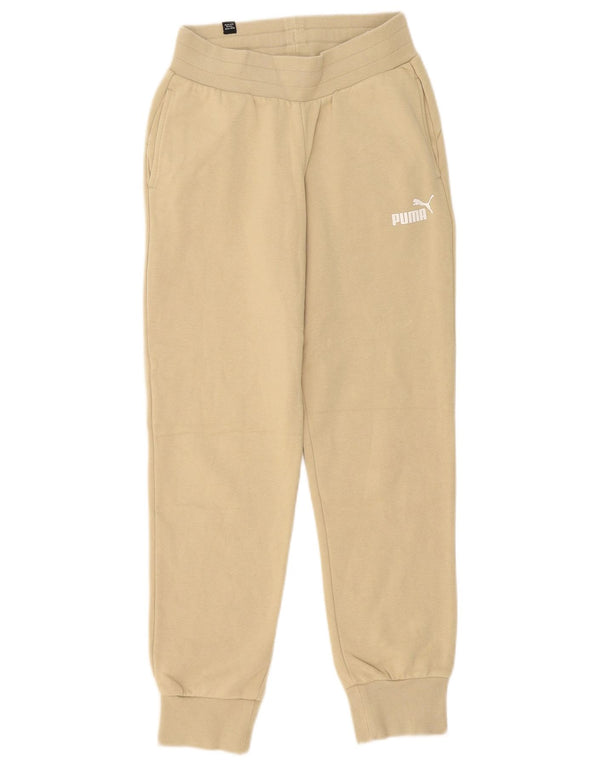 Puma Pantalon de survêtement pour femme Joggers UK 2 2XS Beige Coton