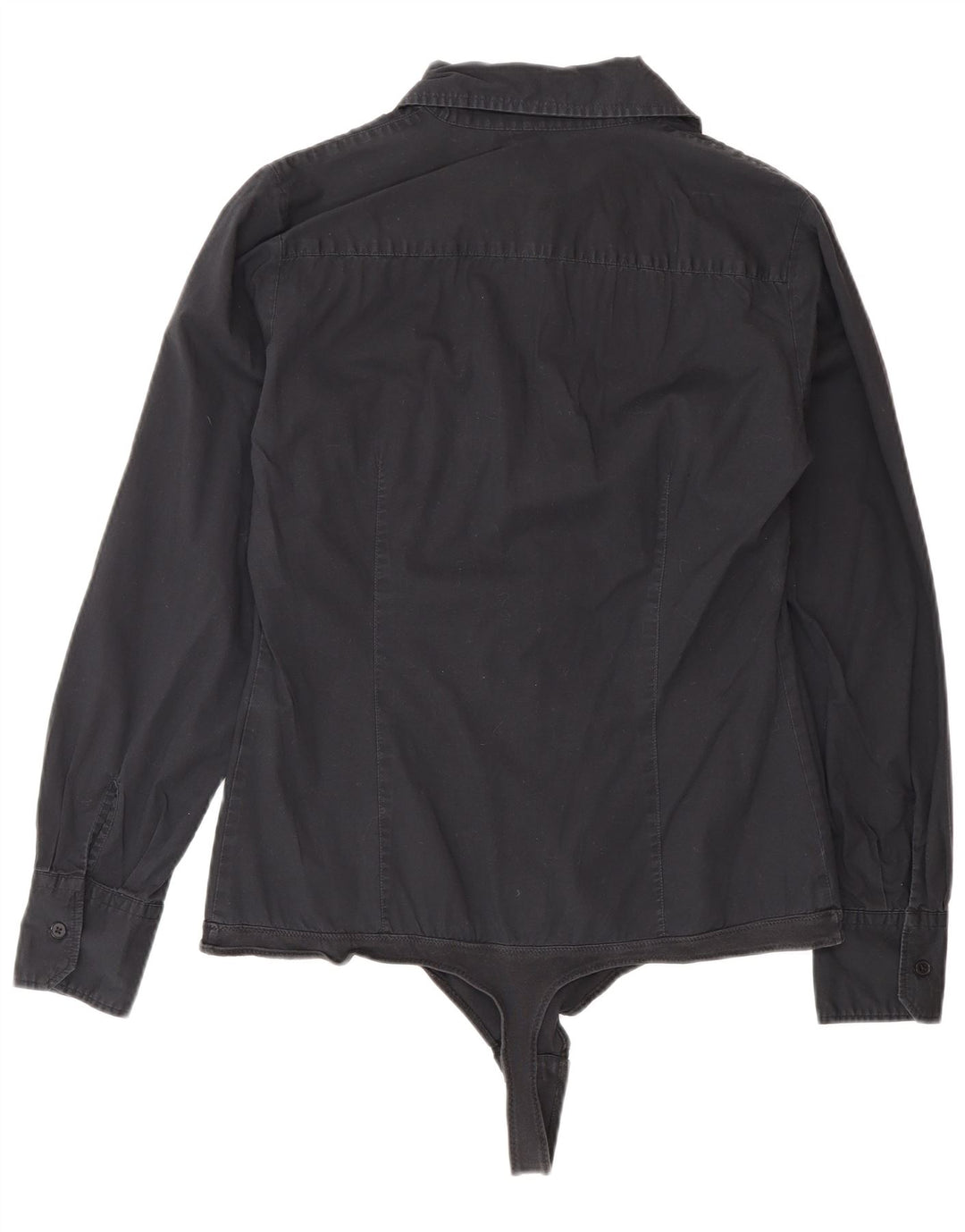 Benetton Chemise Body UK 14 Femme Noir Moyen