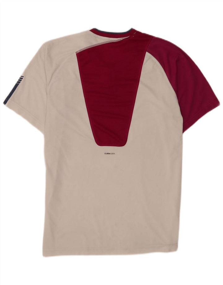 Adidas Hommes Climacool T-Shirt Haut Moyen Blanc Colorblock Polyester