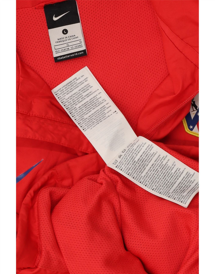 Nike Veste de survêtement pour garçon 12-13 ans Large Rouge Colorblock Polyester