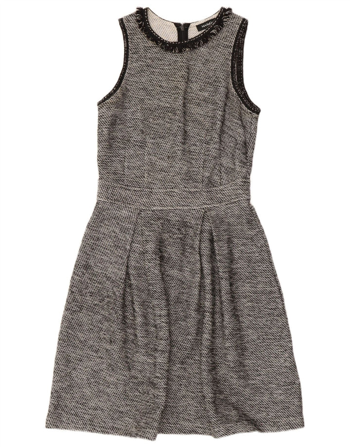 MAX & CO. Robe trapèze sans manches pour femme UK 8 Small Noir Coton