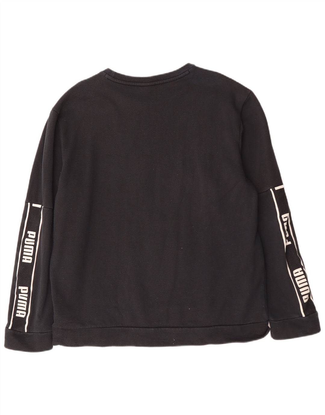 Puma Sweat-shirt graphique pour homme en coton noir Taille L