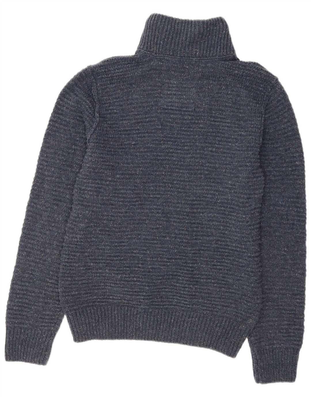Fat Face Pull Col Zippé Homme Bleu Moyen Acrylique