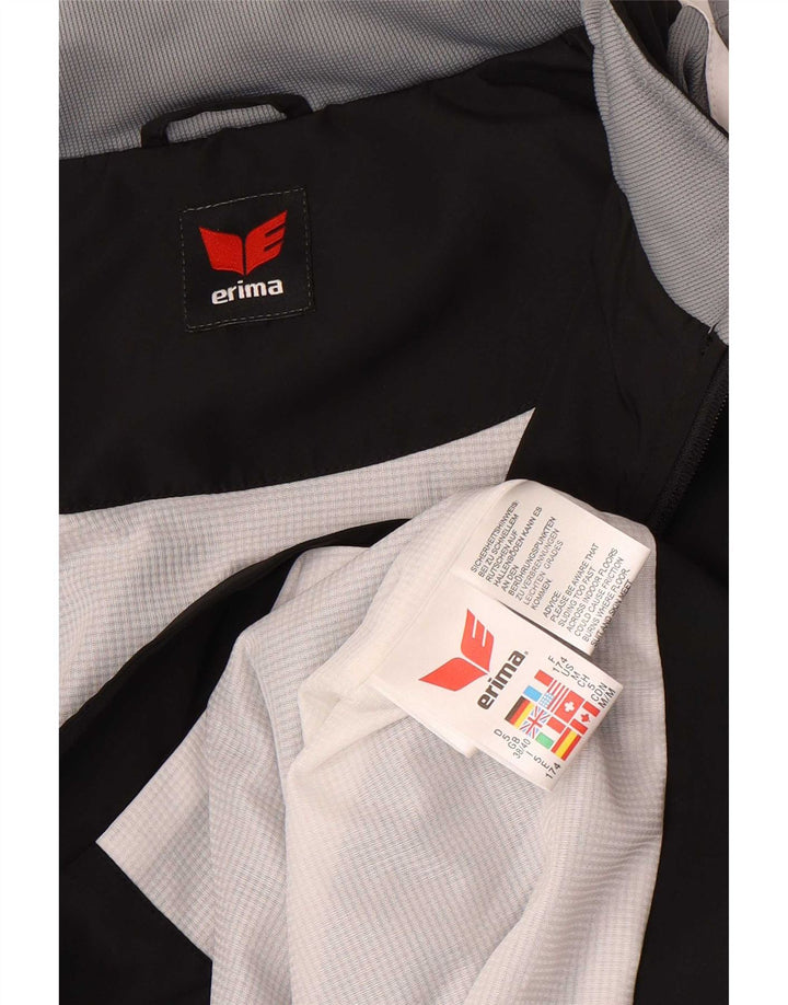 Erima Veste de survêtement pour homme UK 38/40 Noir moyen Polyester colour block