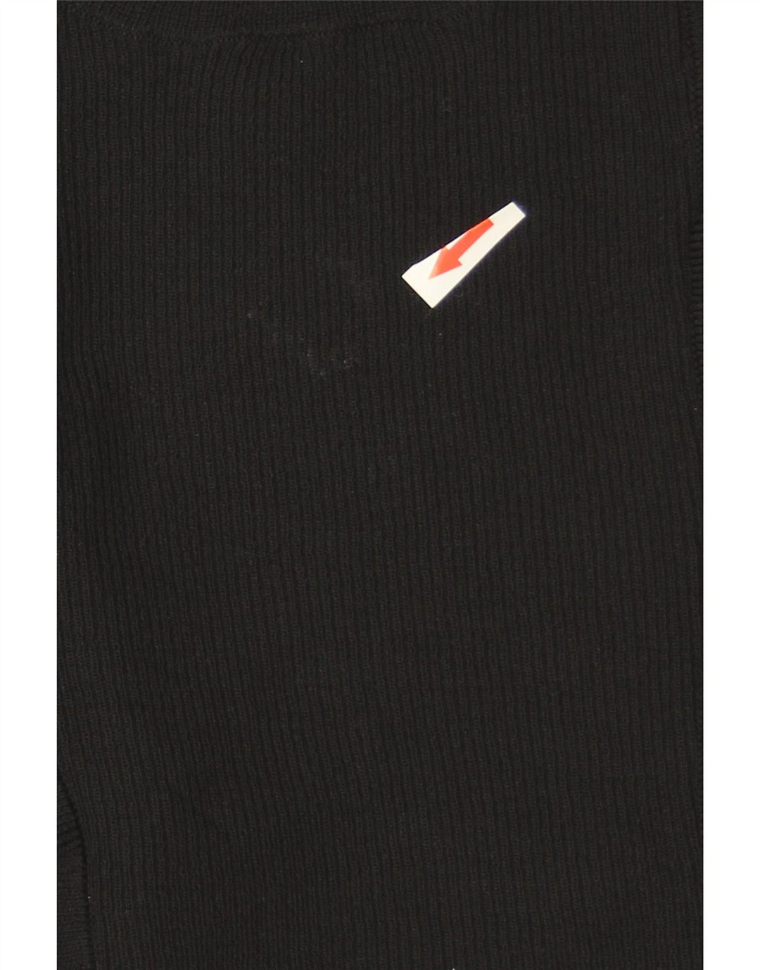 Zara Pull à col rond à volants sur le devant pour femme UK 12 Noir moyen
