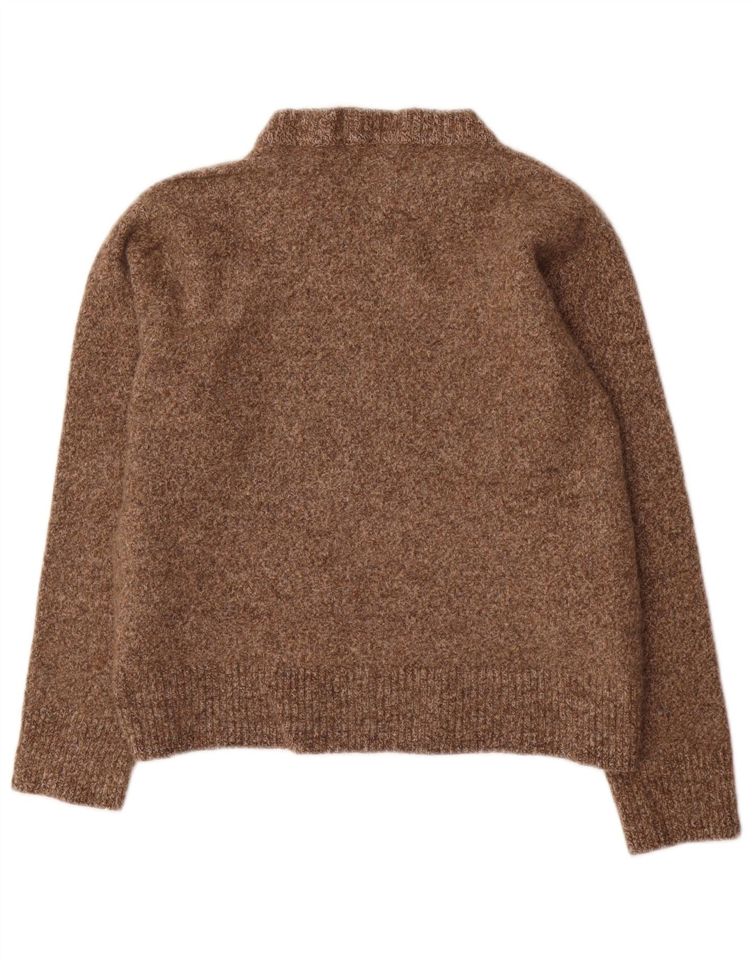 J. CREW Pull court à col bateau pour femme UK 20 2XL Marron moucheté