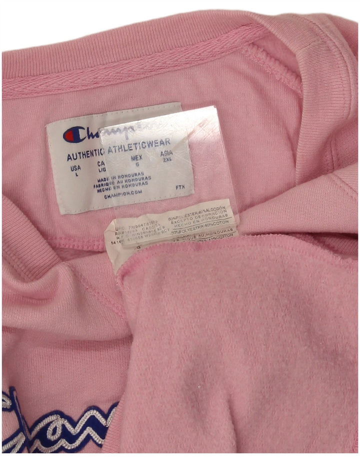 Champion Sweat-shirt graphique pour femme UK 16 Large Rose Polyester