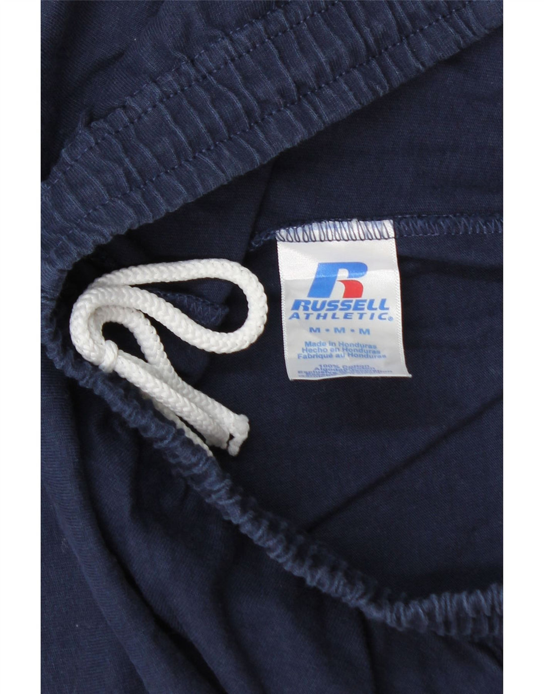 RUSSELL ATHLETIC Short de Sport Homme Coton Bleu Marine Moyen
