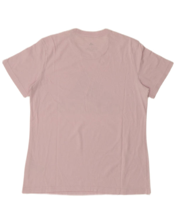 ADIDAS T-shirt graphique pour femme UK 16/18 Grand coton rose