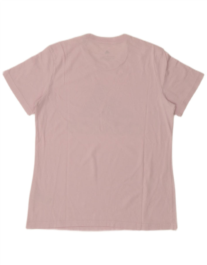 ADIDAS T-shirt graphique pour femme UK 16/18 Grand coton rose