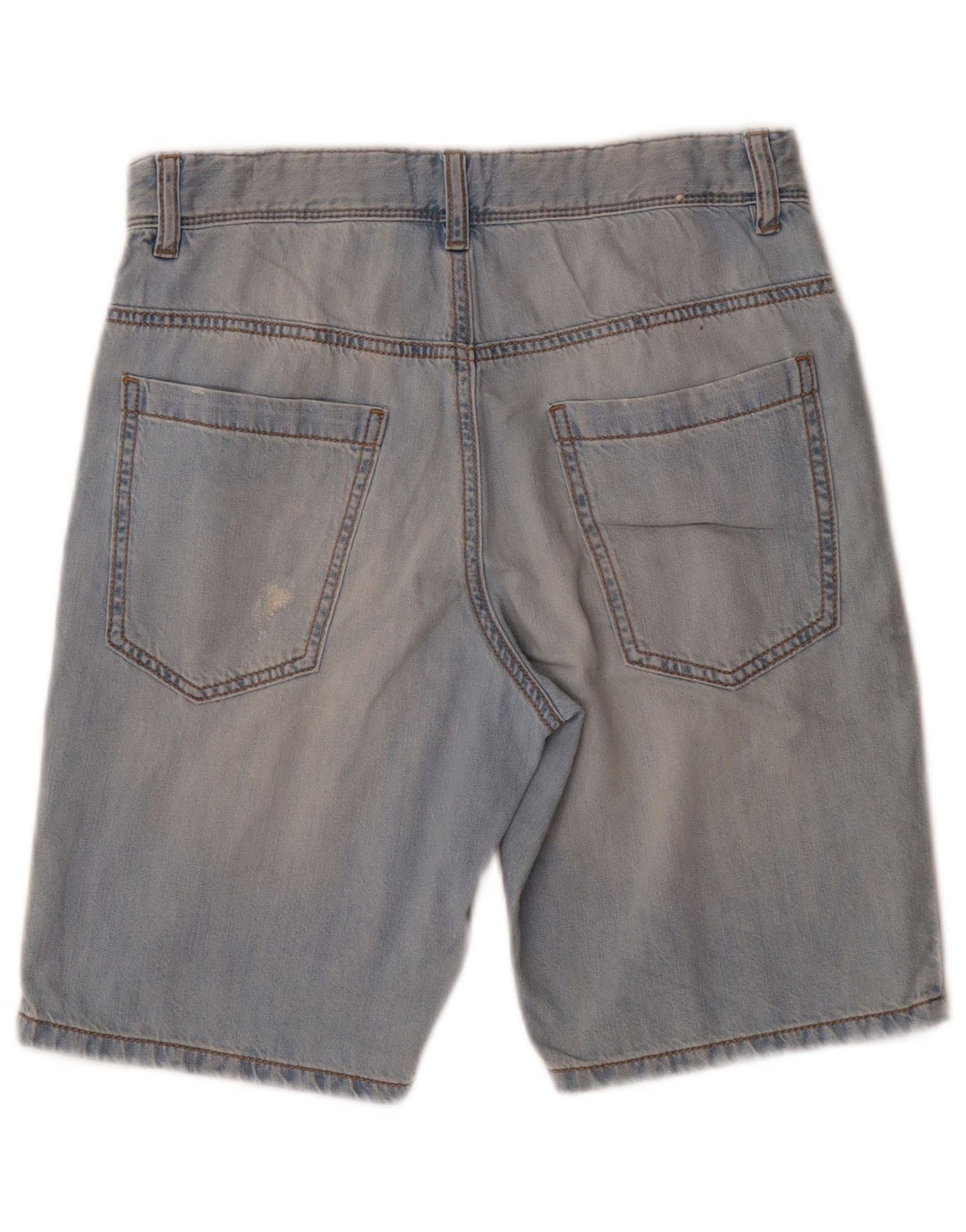 Benetton Short en Jean Garçon 11-12 Ans 2XL W28 Bleu Coton