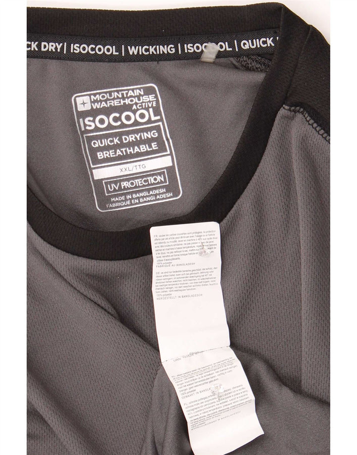 Mountain Warehouse Haut IsoCool à Manches Longues pour Homme 2XL Gris Colorblock