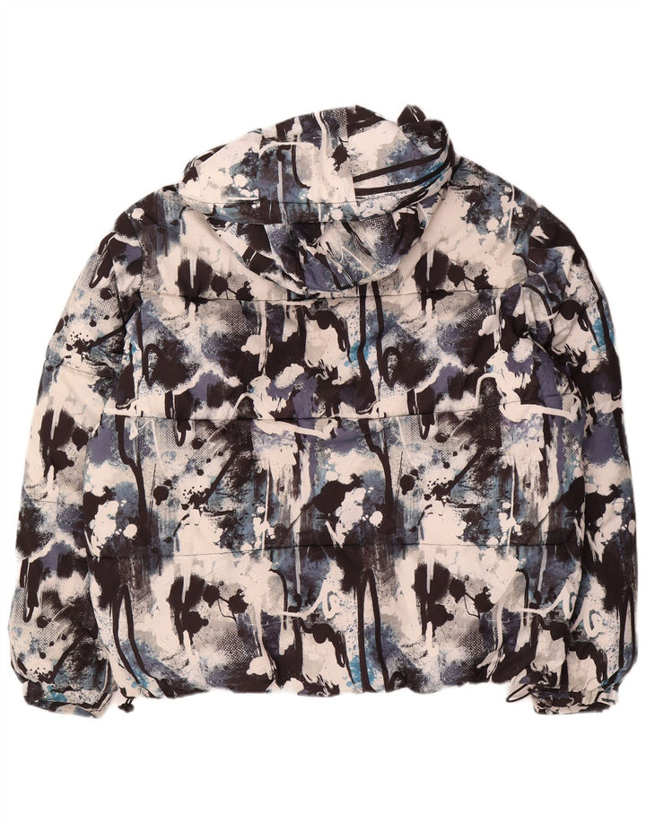 Zara Veste matelassée à capuche pour homme UK 38 Medium Multicolore Camouflage