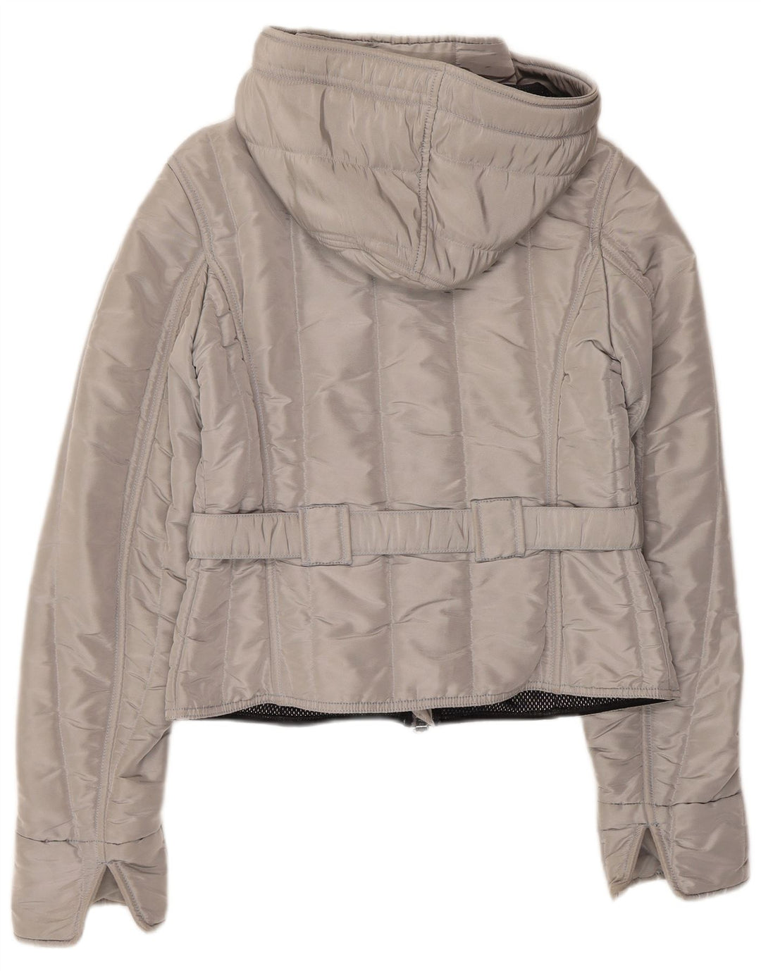 REFRIGIWEAR Veste bomber à capuche Cruz pour femme UK 14 Large Argent Polyester