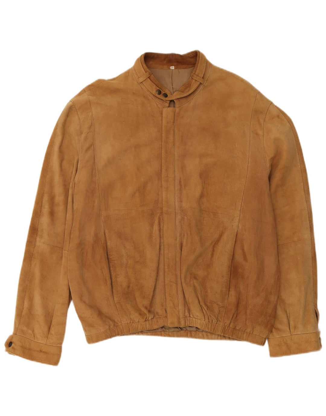 veste en daim homme vintage IT 54 2XL Cuir Beige