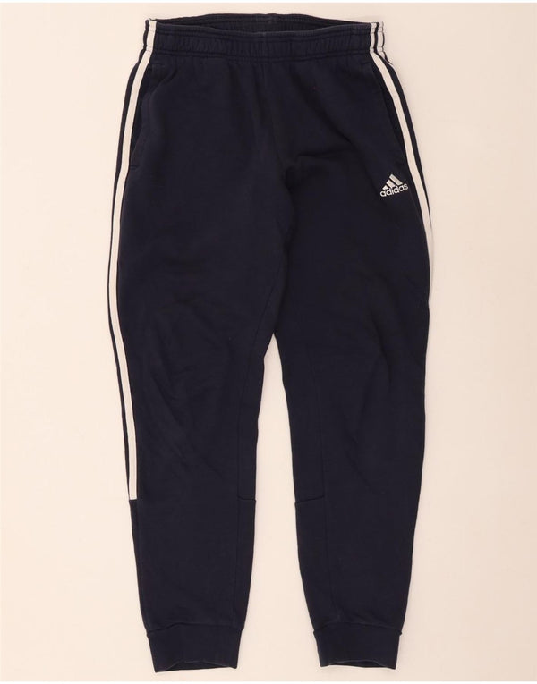 Adidas Pantalon de survêtement pour homme en coton bleu marine Taille S