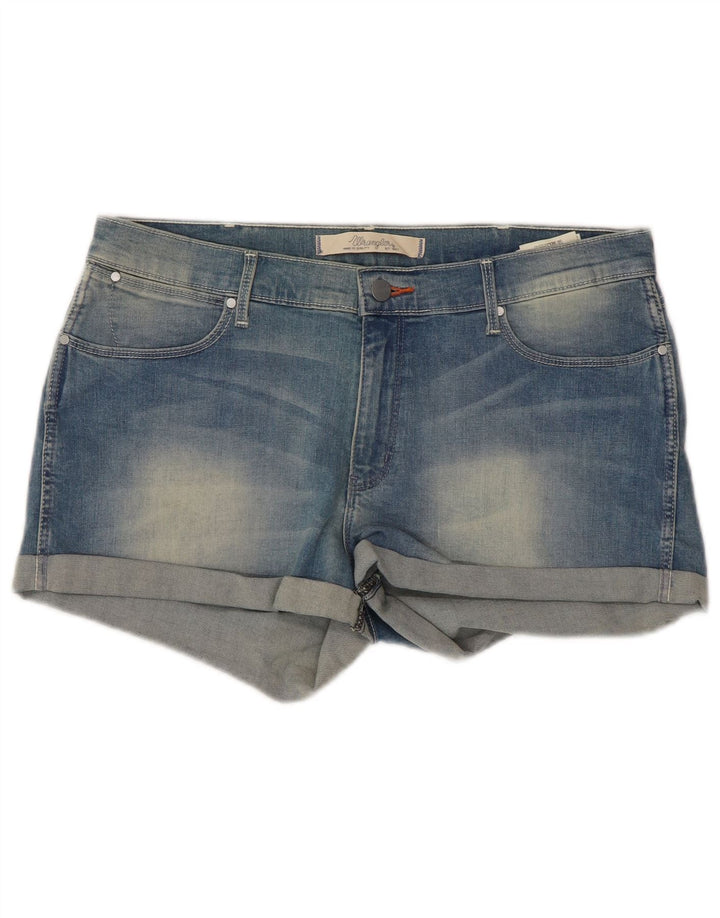 Wrangler Short en jean pour femme W32 Large Bleu Coton