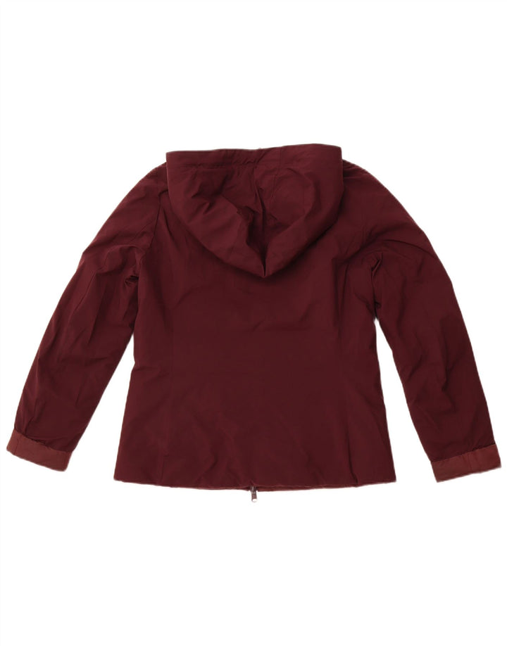 REFRIGUE Veste matelassée réversible à capuche pour femme UK 10 Small Bordeaux