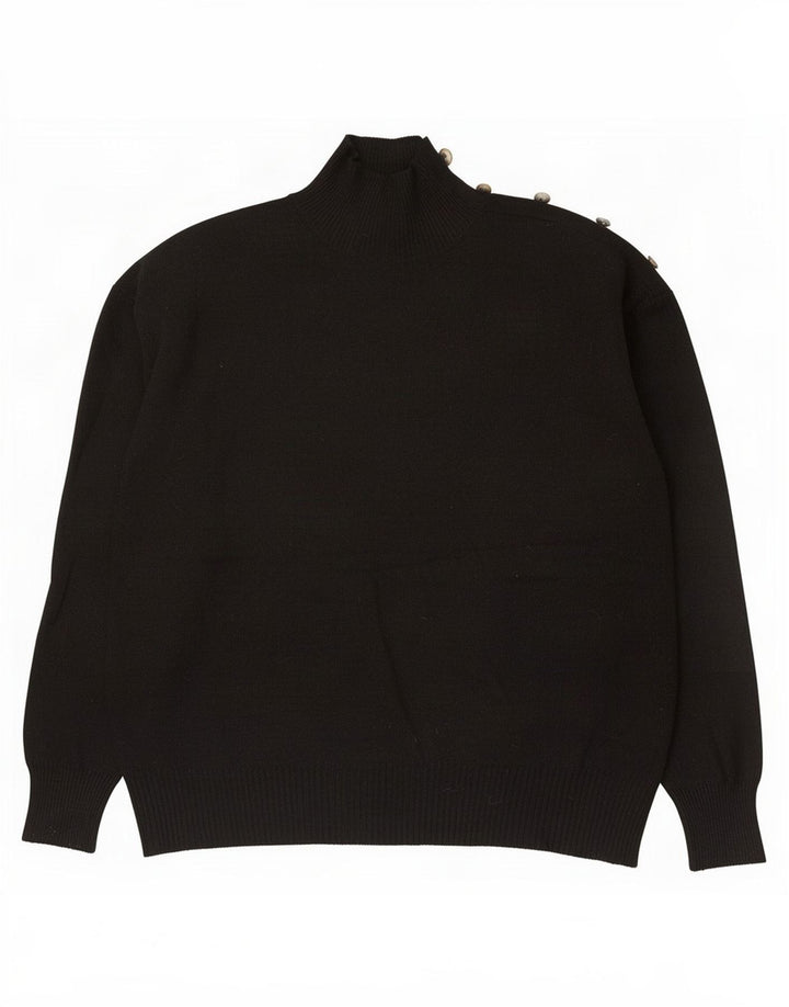 Marks & Spencer Pull col roulé pour femme UK 12 Noir moyen