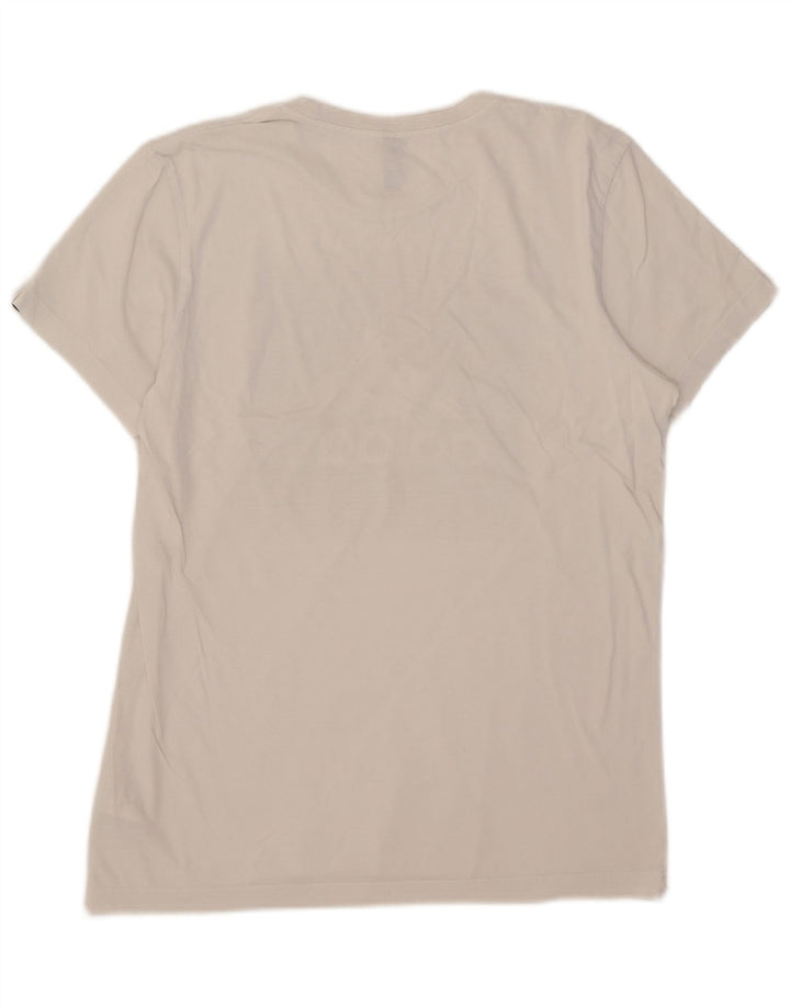 Adidas T-shirt graphique pour homme en coton blanc moyen