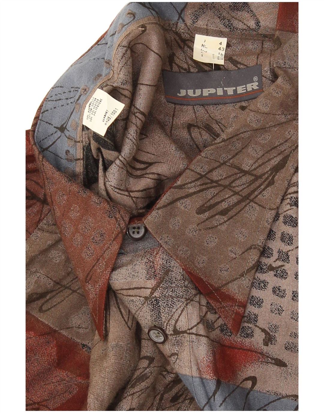 Jupiter Chemise pull homme taille 43 grand coton patchwork multicolore