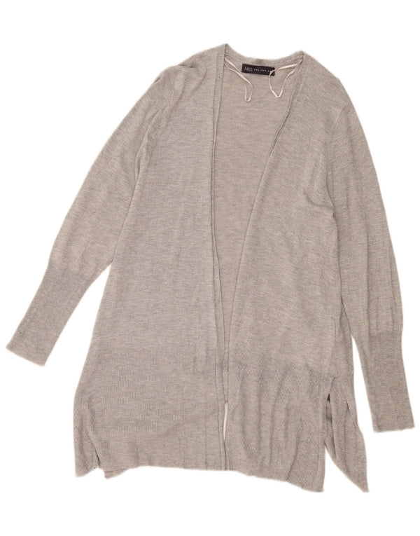 Marks & Spencer Pull cardigan ouvert long pour femme UK 14 Gris moyen