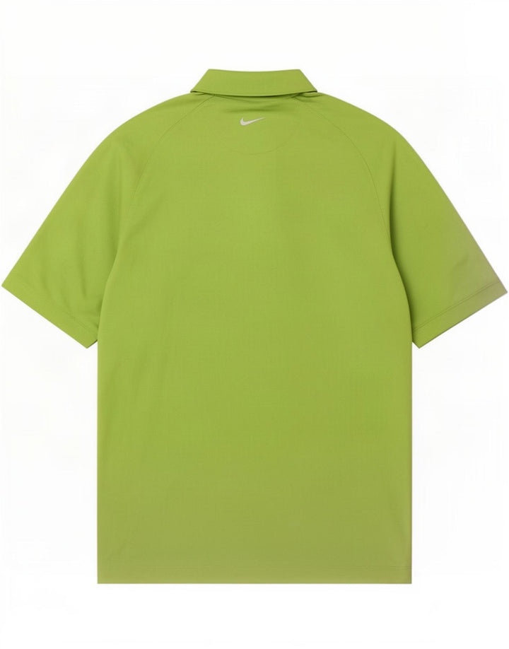 Nike Polo Homme Petit Vert Colorblock Polyester